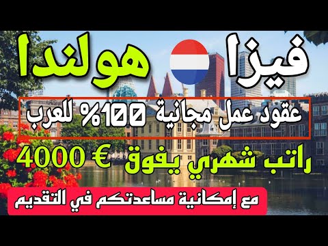 هولندا تقدم فيزا للدول العربية بدون لغة وبشكل مجاني تماما