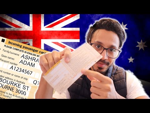 أهم ورقة لازم تملاها قبل ما تدخل أستراليا | Incoming Passenger Card