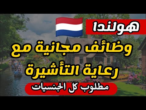 الهجرة إلى هولندا عن طريق عقد عمل مجاني مع رعاية التأشيرة | التقديم مفتوح لكل الجنسيات