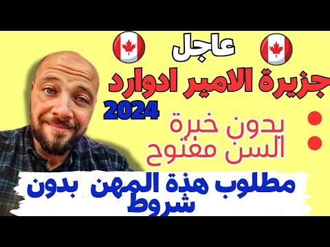عاجل الهجرة إلى جزيرة الأمير إدوارد الكندية 🇨🇦 عن طريق هذة  المهن و الوظائف  | 2024