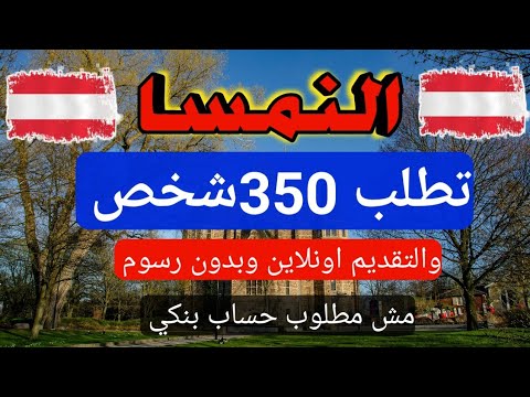 النمسا 2025مطلوب اكتر من 300شخص فى جميع المجالات وبشروط بسيطه #سفر