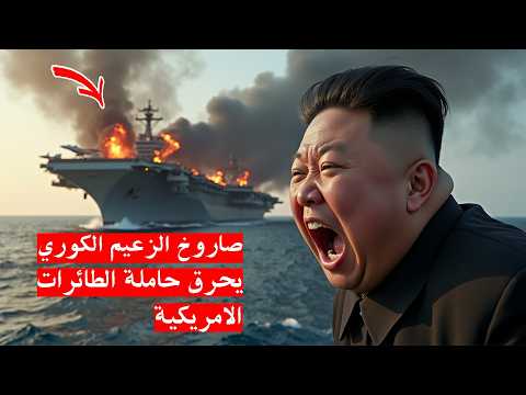 عاجل : صاروخ الزعيم الكوري الشمالي يغرق حاملة الطائرات الامريكية . وترامب يشتعل غضبا َ !