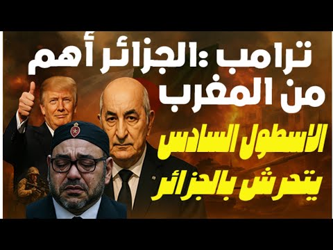 ترامب يصعق المغرب: الجزائر قوية وسنتحالف معها! والاسطول السادس يحاول تطويق الجزائر وجيش الجزائر يرد