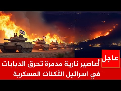 عاجل🚨 الحرائق الأكبر في تاريخ الاحتلال..نيران تلتهم أكبر التكنات ودبابات الاحتـلاللآلاف يهربون