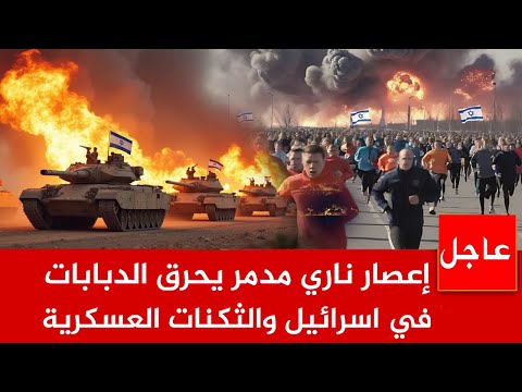 عاجل الان 🚨اكبر حرائق في تاريخ الاحتلال..نيران تلتهم أكبر التكنات والدبابات الاحتـلال لآلاف يهربون