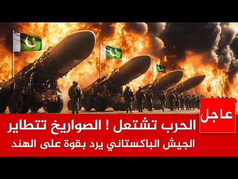 عاجل الآن🚨الحرب الكبرى تشتعل و الجيش الباكستاني يرد بقوة على الهند..والصواريخ النووي تتطاير بكشمير