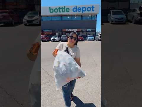 تعالوا معايا نبيع الازايز الفاضيه 🧃💵🤩#canada #recycle#اعادة_تدوير  ♻️