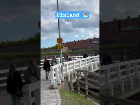 Finland 🇫🇮 Helsinki 🏖️سجن وسط القلعة