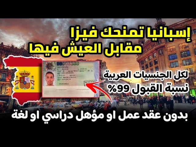 إسبانيا تمنحك فيزا مقابل العيش فيها في 2025 | بدون عقد عمل او مؤهل دراسي أو لغة|لكل الجنسيات العربية