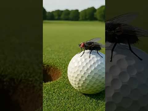 لاعب الغولف ربح مليون ونصف بسبب ذبابة، شيء لا يتقبله العقل 😱 #اكسبلور #news