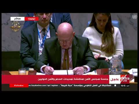 كلمة مندوب روسيا خلال جلسة لمجلس الأمن لمناقشة تهديدات السلم والأمن الدوليين