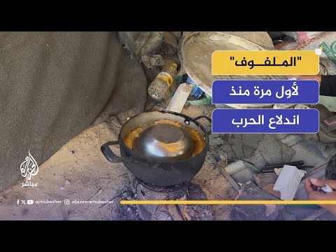 لأول مرة منذ اندلاع الحرب.. عائلة غزّية تطبخ "الملفوف"