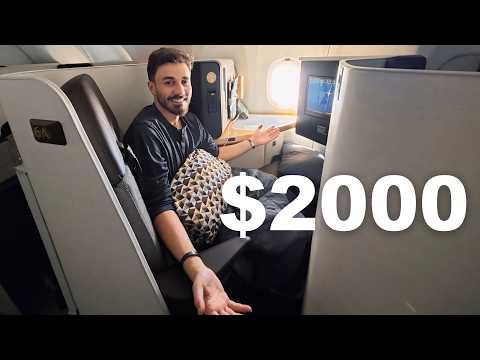 تجربتي على درجة رجال الاعمال في الاتحاد للطيران  (اجدد مقعد) 🇦🇪